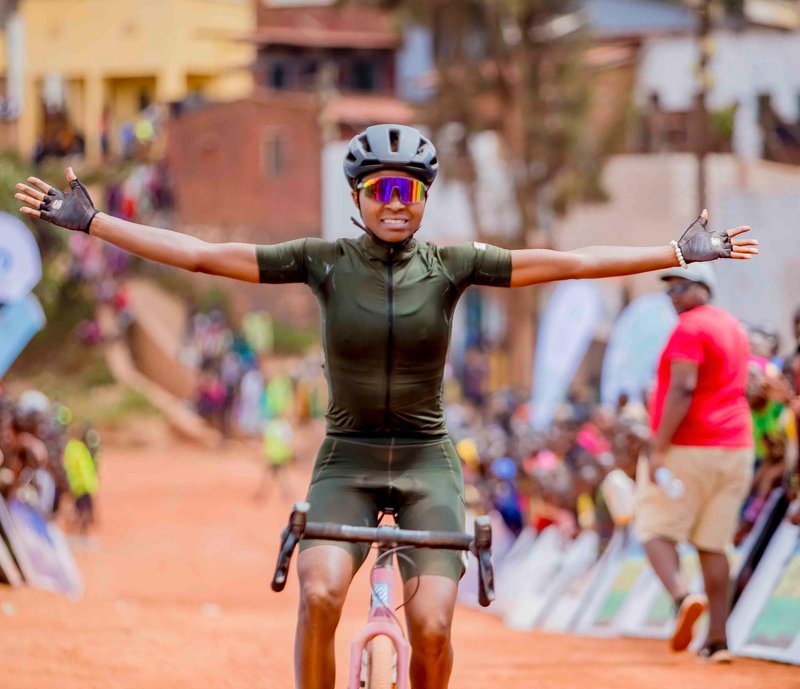 Irakoze Neza Violette yegukanye Umusambi Gravel Race 2024 mu cyiciro cy'abagore babigize umwuga